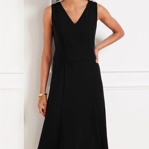 Talbots Dress - fit and flare in dark navy.